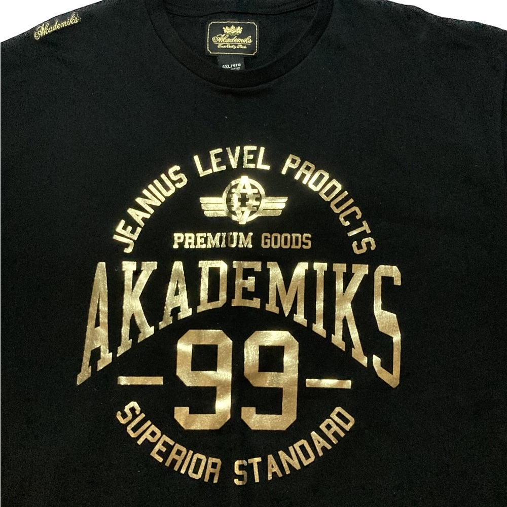 Men's AKADEMIKS Jeanius Level T-Shirt, Size 4XL - Picture 4 of 4